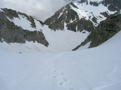 Col au dessus du lac d'Arrious