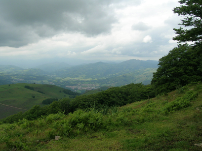 Vue d'Elizondo depuis Burga