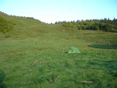 Le camp au col de Barrancq