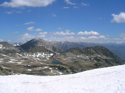 vue est du col des estanys de Rosari